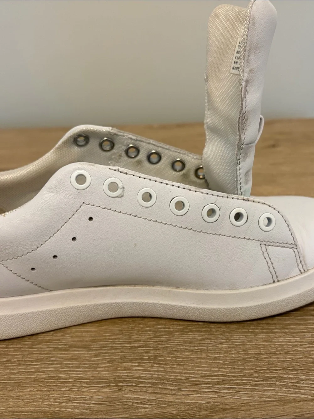 Tory Burch White Leather Low-Top Sneakers with Gold Logo
